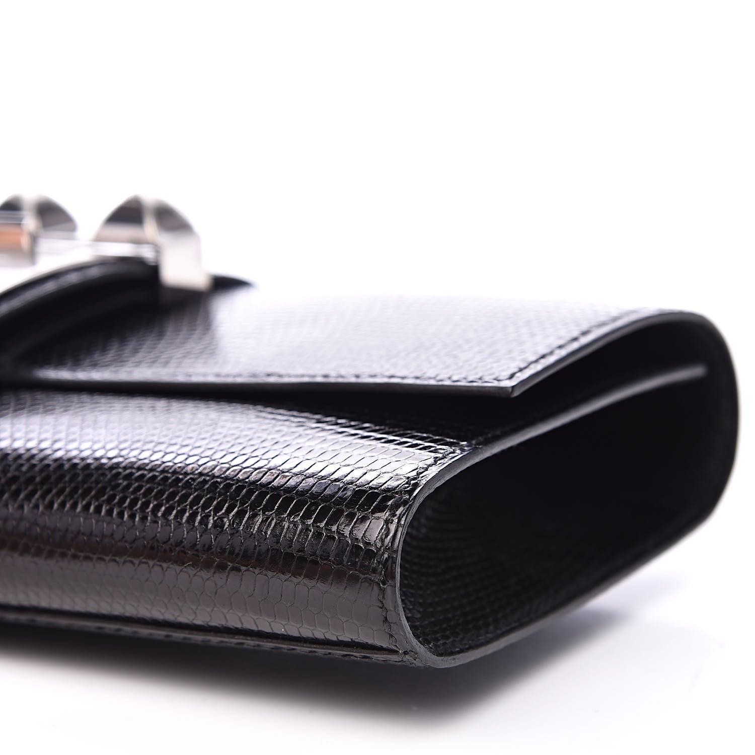 Hermes Lizard Medor Clutch 23 Black 8 of 11