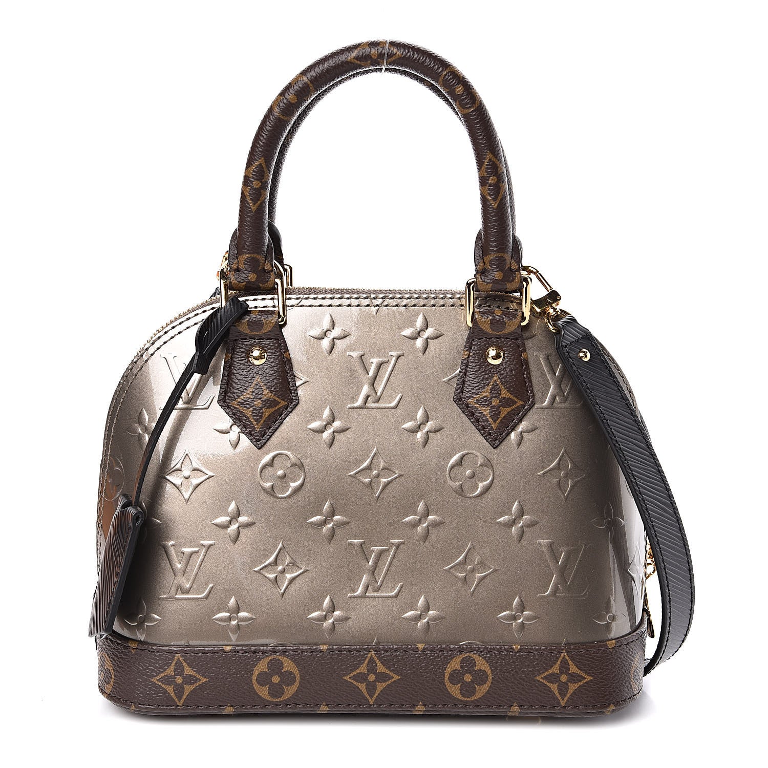 Louis Vuitton Vernis Epi Monogram Alma BB Champagne Metallise 1 of 8