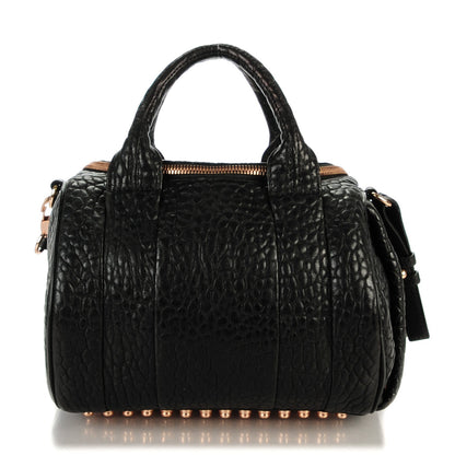 Alexander Wang Pebbled Lambskin Rockie Black Rose Gold Hardware 1 of 8