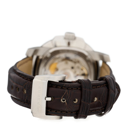 Burberry Stainless Steel Alligator 43mm The Britain Automatic Watch Ivory BBY1201 3 of 4