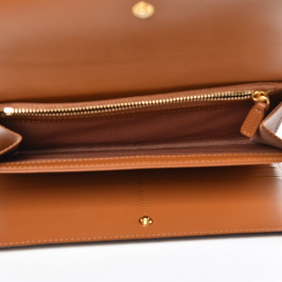 MCM Visetos Continental Flap Wallet Cognac 5 of 8
