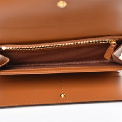 MCM Visetos Continental Flap Wallet Cognac 5 of 8