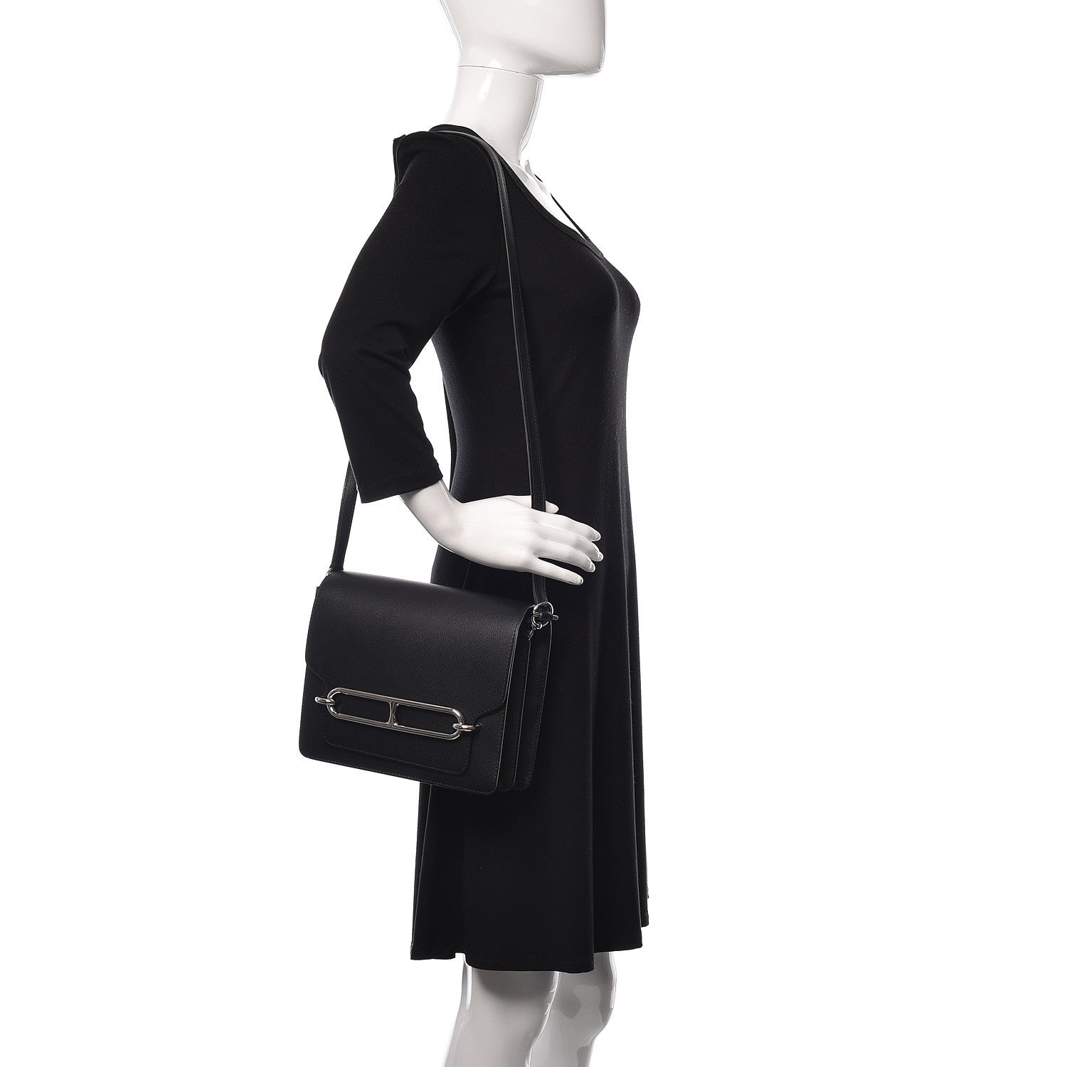 Hermes Allegretto Sac Roulis 23 Black 2 of 10