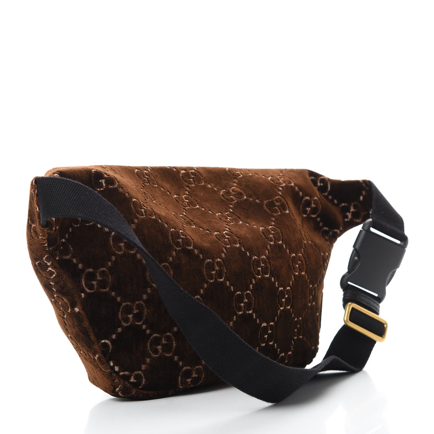 Gucci GG Monogram Velvet Belt Bag Brown 3 of 10