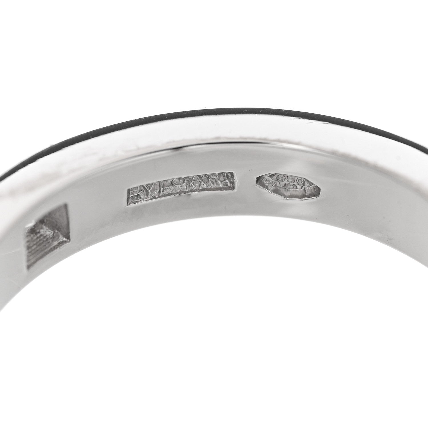 Bulgari Platinum Diamond Marry Me Band Ring  49 4.75 4 of 4