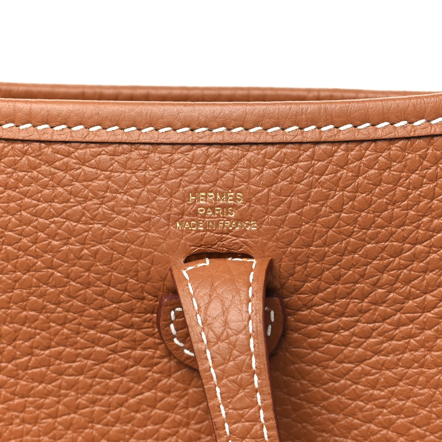Hermes Taurillon Clemence Evelyne TPM Gold 6 of 11