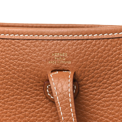 Hermes Taurillon Clemence Evelyne TPM Gold 6 of 11
