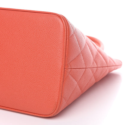 Chanel Caviar Quilted Medallion Tote Orange 11 of 11