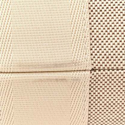 Chloe Cotton Calfskin Large Woody Ribbon Tote White Brown 13 of 15