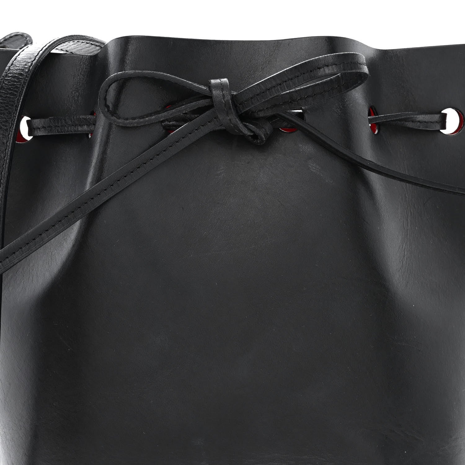 Mansur Gavriel Calfskin Mini Bucket Bag Black Flamma 8 of 11