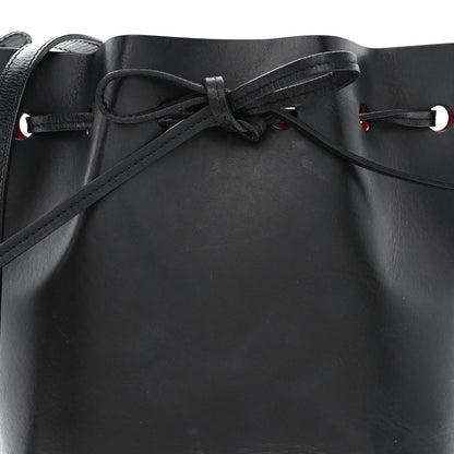 Mansur Gavriel Calfskin Mini Bucket Bag Black Flamma 8 of 11