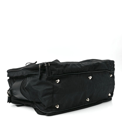 Prada Tessuto Nylon Saffiano Viaggio Carry On Travel Bag Black 4 of 13