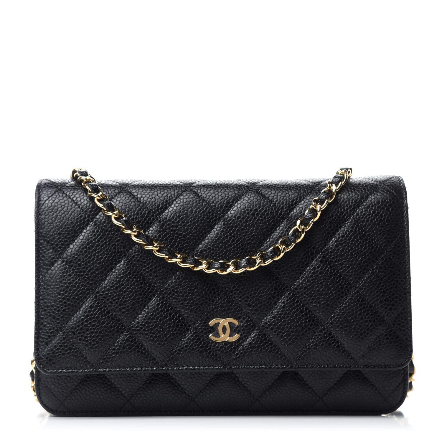 Chanel Caviar Quilted Wallet On Chain WOC Black 1 of 11