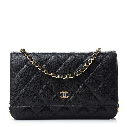 Chanel Caviar Quilted Wallet On Chain WOC Black 1 of 11