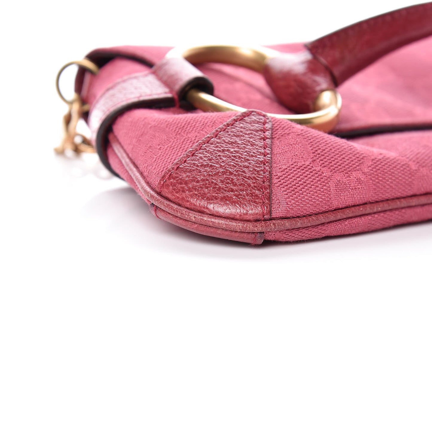 Monogram Horsebit Clutch Pink