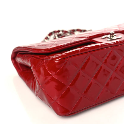 Chanel Patent Quilted Jumbo Double Flap Red 8 of 10