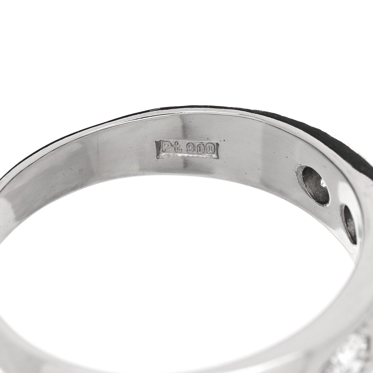 Parker & West by FASHIONPHILE Platinum Diamond .52ctw Half Eternity Band Ring 58 8.25 9 of 9