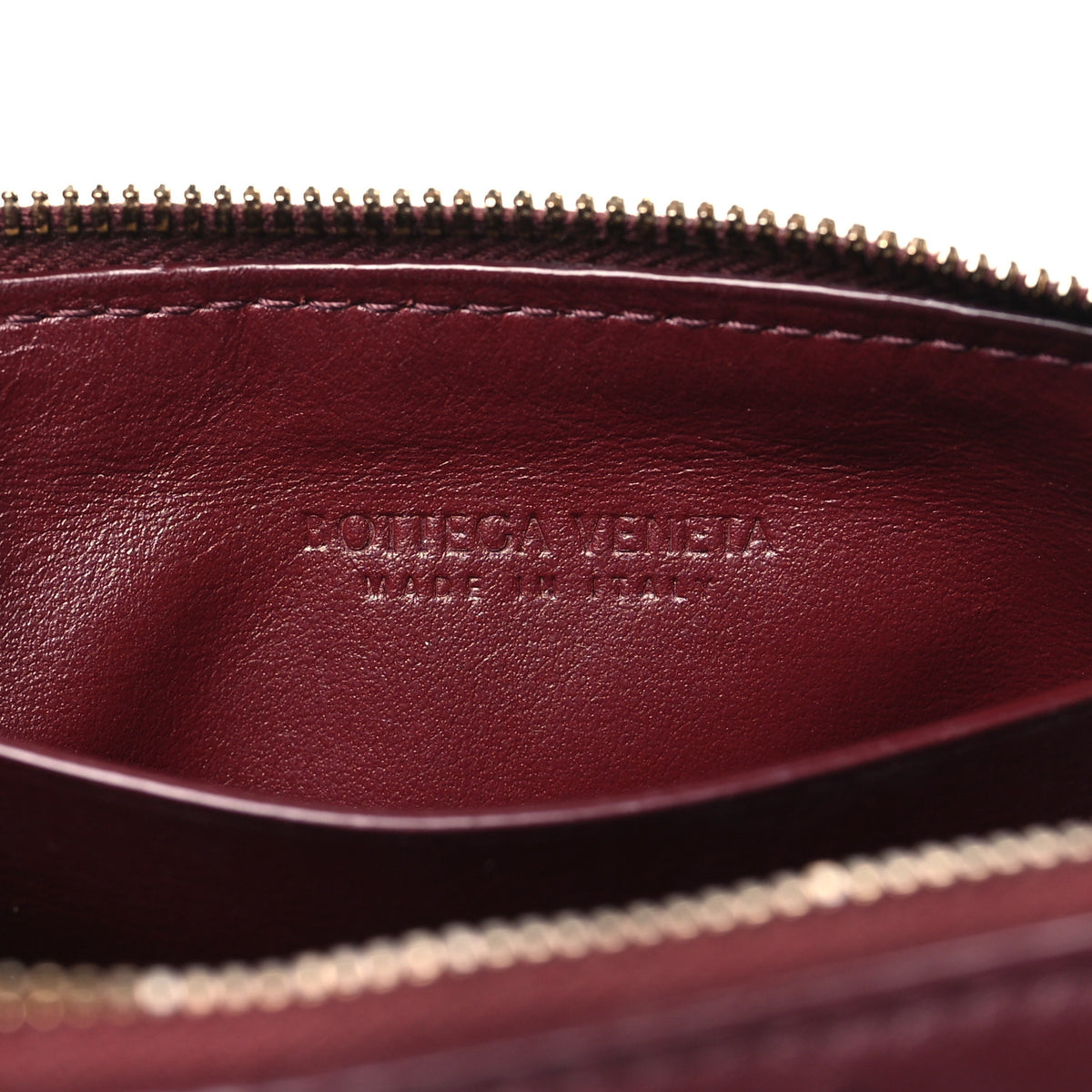 Nappa Intrecciato Half Moon Pouch On Strap Barolo