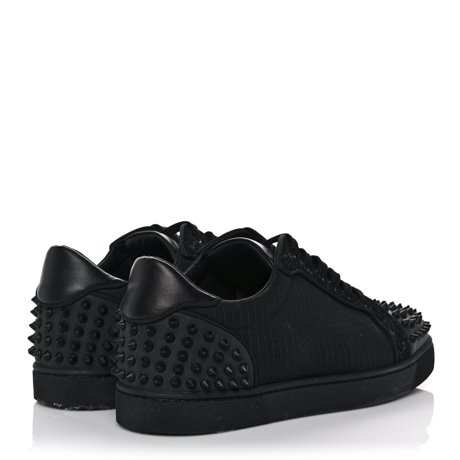 Christian Louboutin Calfskin Tissu Mens Seavaste 2 Orlato Flat Sneakers 43 Black 4 of 9