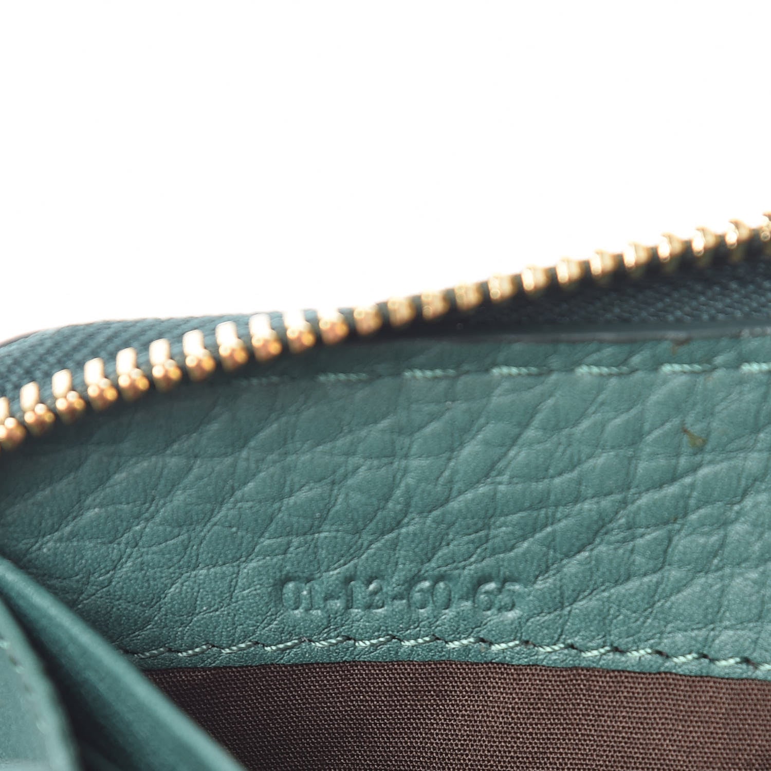 Chloe Grained Calfskin Marcie Long Zip Around Wallet Emerald 8 of 9