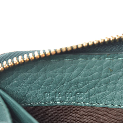 Chloe Grained Calfskin Marcie Long Zip Around Wallet Emerald 8 of 9