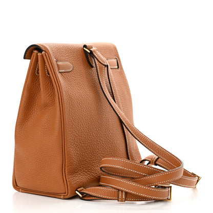 Hermes Taurillon Clemence Kelly Ado Backpack Toffee 2 of 11