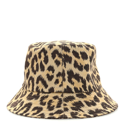 Christian Dior Oblique Leopard Reversible Mizza Bucket Hat 58 Beige 6 of 13