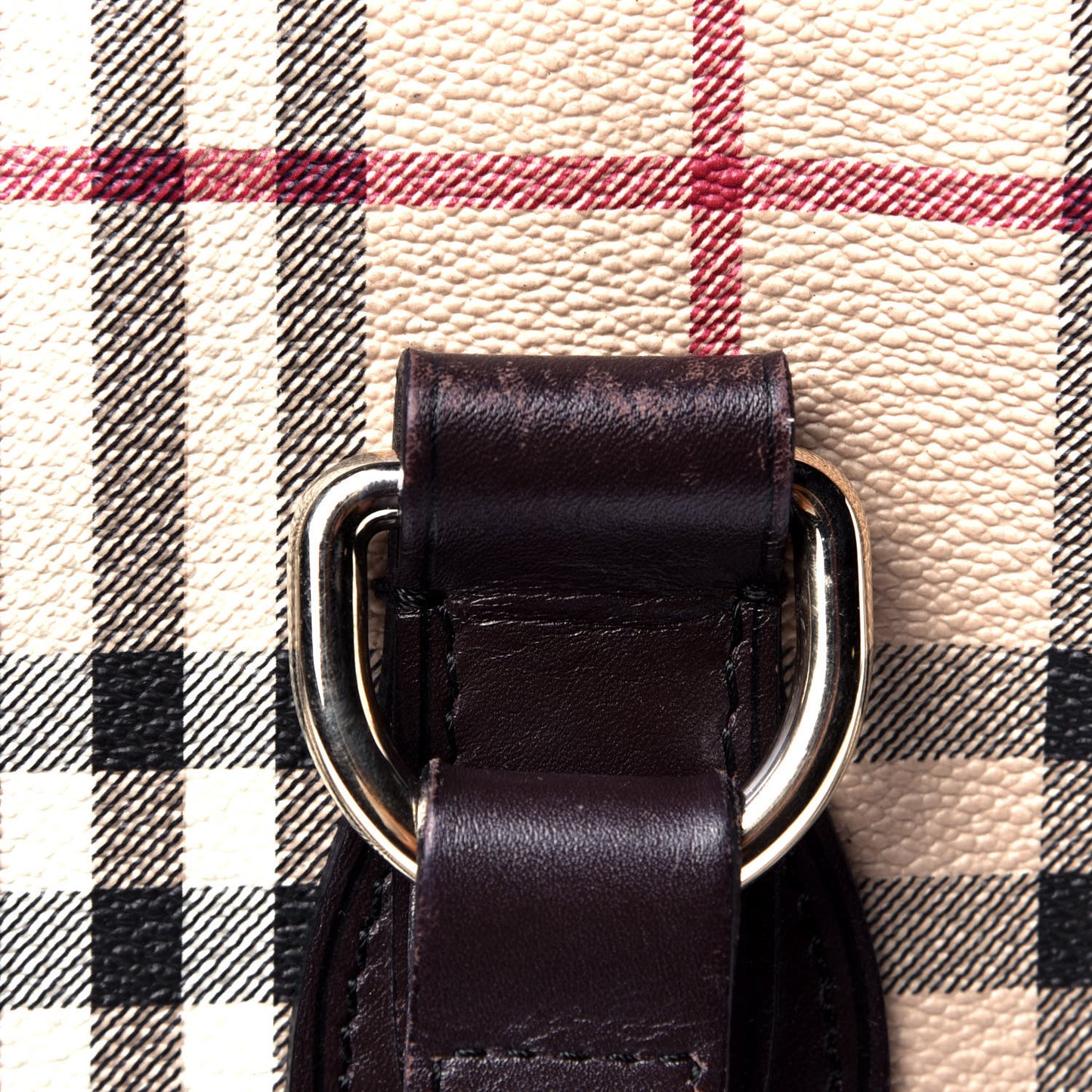 Haymarket Check Nick Tote Chocolate