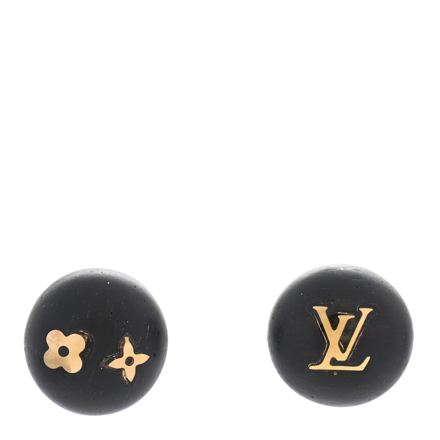 Tiger Wood Brass Silvania Stud Earrings