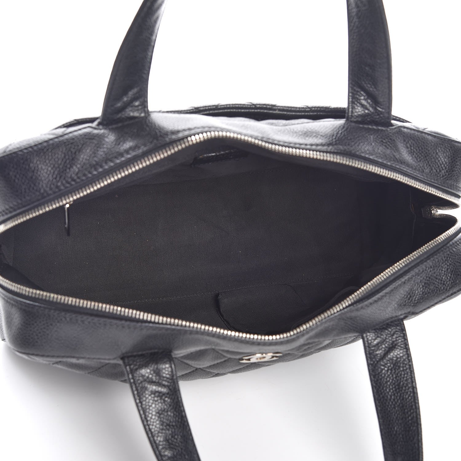 Chanel Caviar Quilted Bowler Black 5 of 12