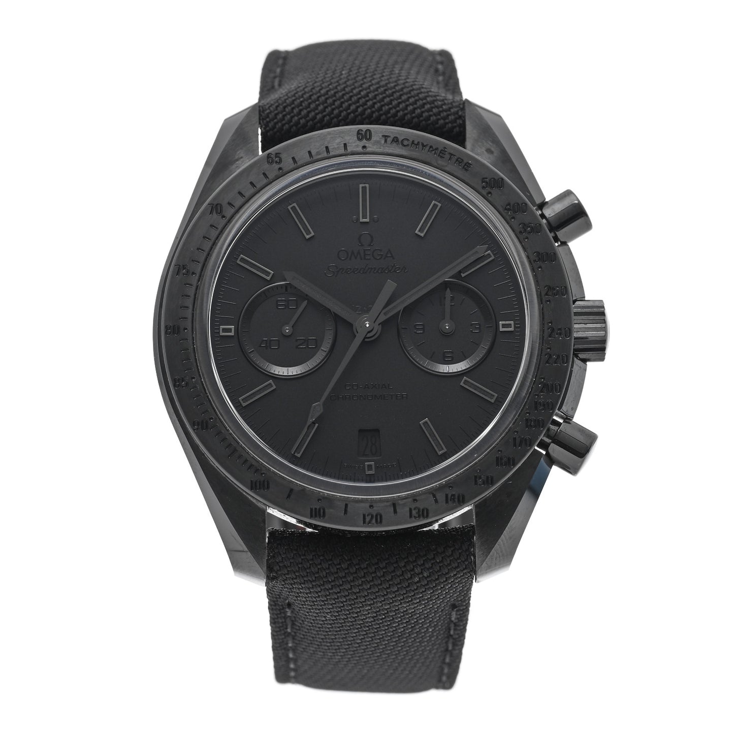 Ceramic Fabric 44.25mm Speedmaster Dark Side Of The Moon Chronograph Automatic Watch Black 311.92.44.51.01.005
