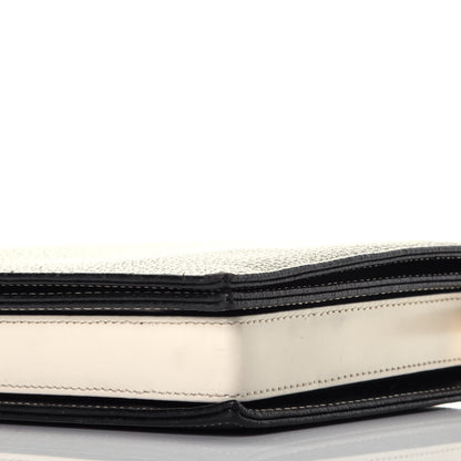 Fendi Calfskin Shoulder Bag Black White 8 of 9