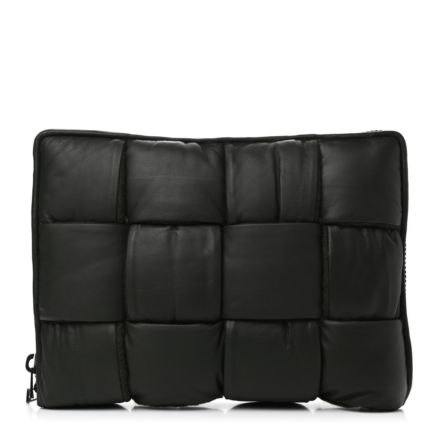 Calfskin Maxi Intrecciato Puffy Laptop Pouch Camping