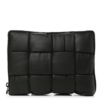 Bottega Veneta Calfskin Maxi Intrecciato Puffy Laptop Pouch Camping 1 of 9