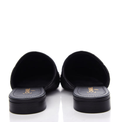 Chanel Lambskin Quilted Chain Mules 39 Black 7 of 11