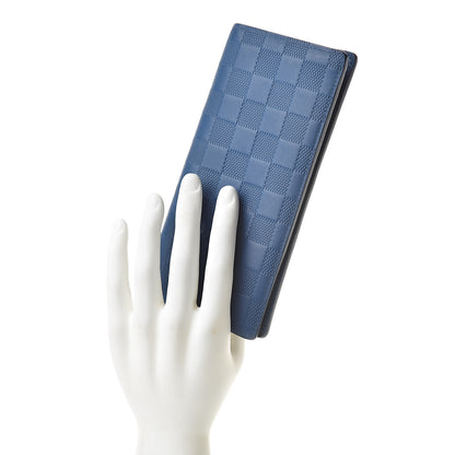Louis Vuitton Damier Infini Brazza Wallet Neptune 2 of 10