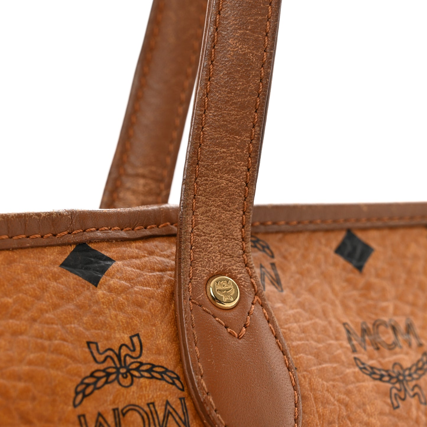 Visetos Dog Bone Shopper Tote Cognac