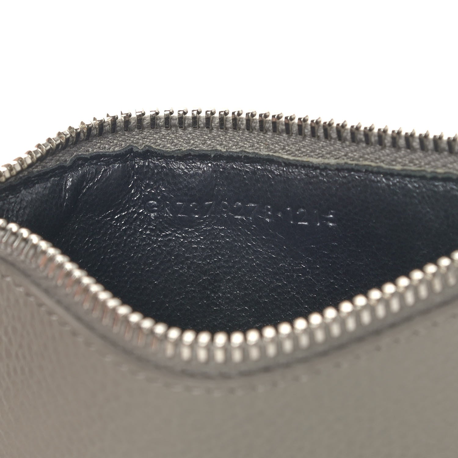 Saint Laurent Grained Calfskin 5 Fragments Zip Pouch Card Holder Kaki Militaire 7 of 7