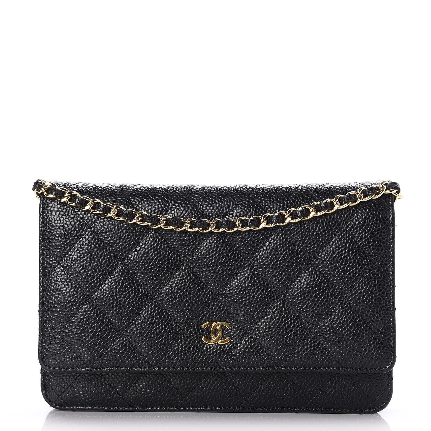 Chanel Caviar Quilted Wallet On Chain WOC Black 1 of 9