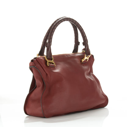 Chloe Calfskin Medium Marcie Satchel Garnet 3 of 7