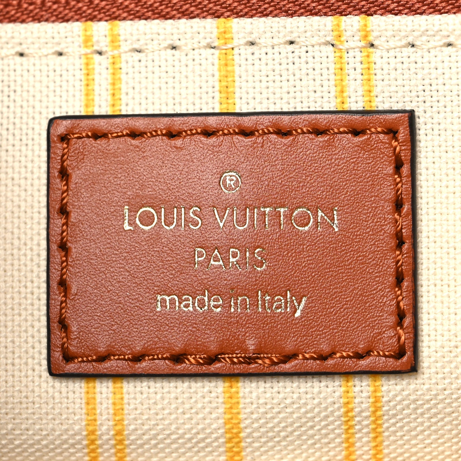 Louis Vuitton Raffia Calfskin Monogram Giant Onthego MM Tan 6 of 12
