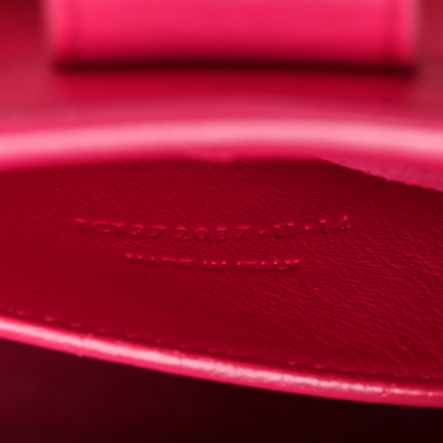 Calfskin Monogram Baby Cabas Fuchsia