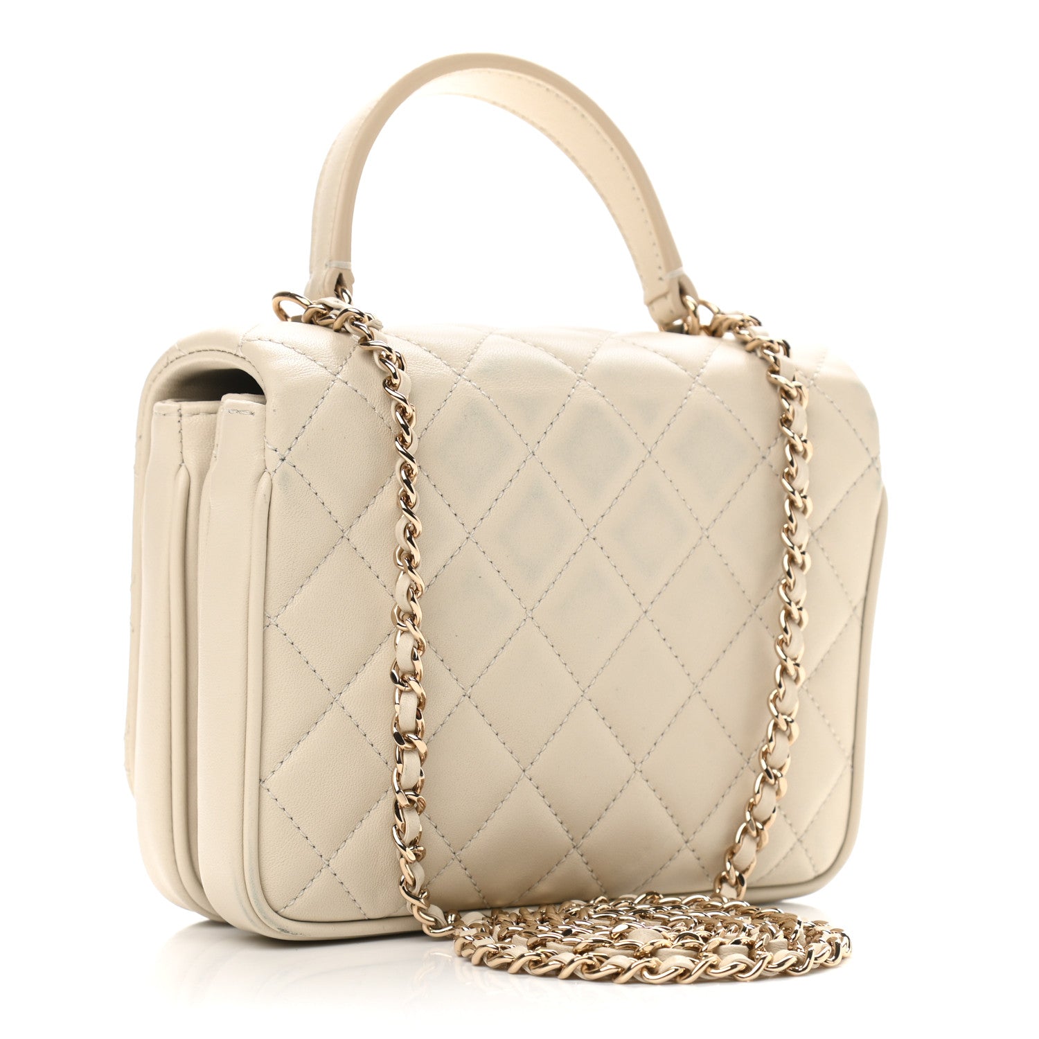 Chanel Lambskin Quilted Mini Citizen Chic Flap Ivory 3 of 11