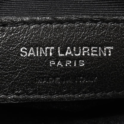 Saint Laurent Lambskin Studded Drawstring Bag Black 6 of 10