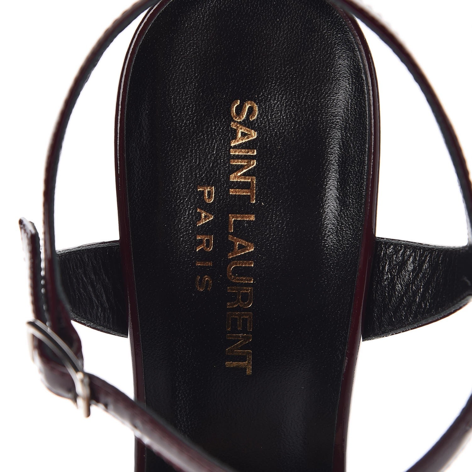 Saint Laurent Vitello Vernice Soft Candy 80 Platform Sandals 38 Rouge Legion 7 of 9