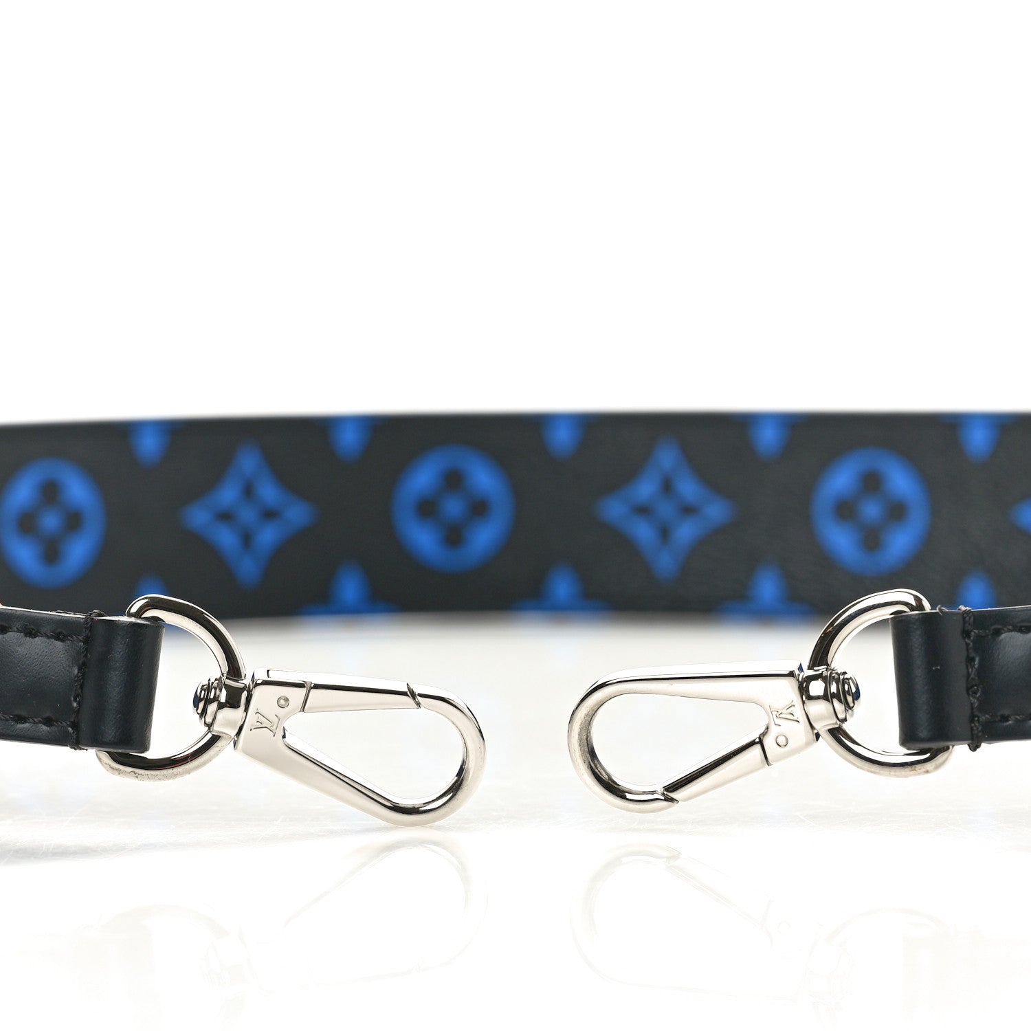 Louis Vuitton Canvas Bandouliere Shoulder Strap Black Bleu Digital 3 of 4