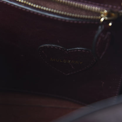 Mulberry Natural Leather Cara Delevigne Convertible Satchel Oxblood 10 of 14