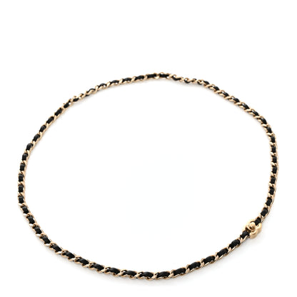 Chanel Metallic Lambskin CC Turnlock Chain Belt Black 1 of 4
