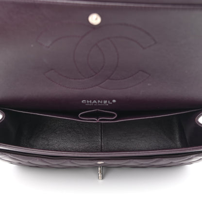 Chanel Lambskin Quilted Jumbo Double Flap Purple 5 of 16