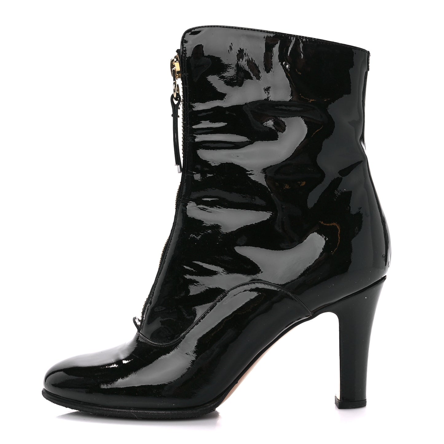 Patent Zip Booties 39 Black